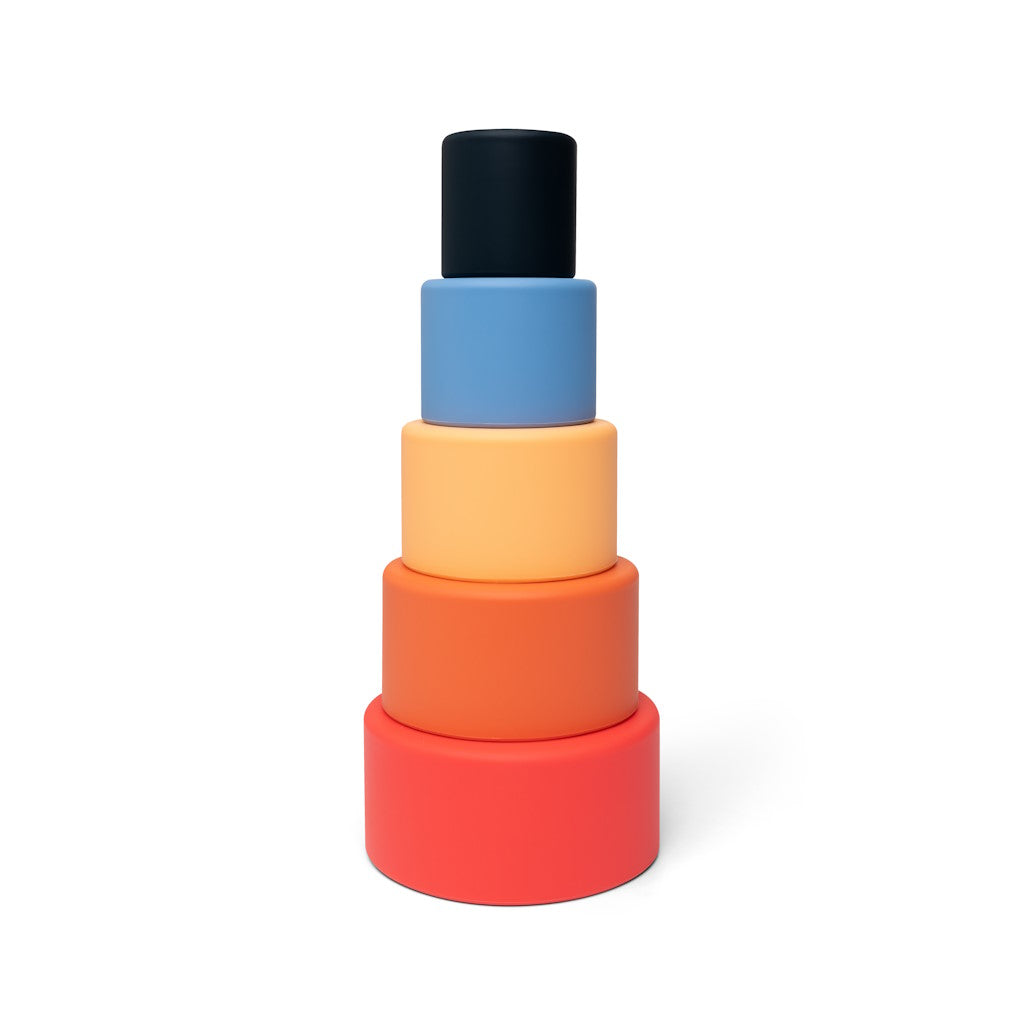 Bols Silicone Gigognes Oranges et Bleus Little L
