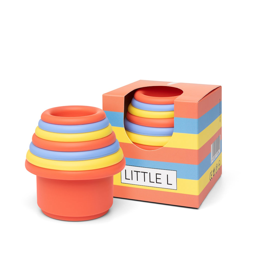 Seaux Silicone Gigognes Couleurs douces Little L