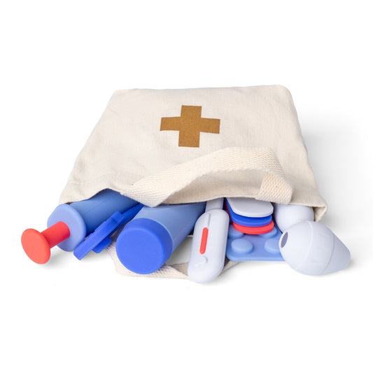 Set de Docteur Silicone Bleu et Orange Little L