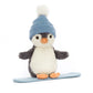 Peluche Peanut Penguin Snowboarding Jellycat