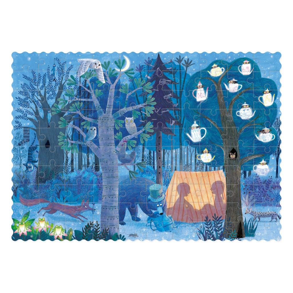 Pocket Puzzle réversible Night&Day in the Forest 100 pièces