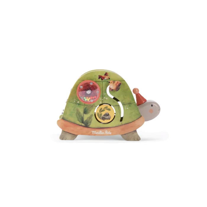 Tortue d'activités Trois petits lapins Moulin Roty