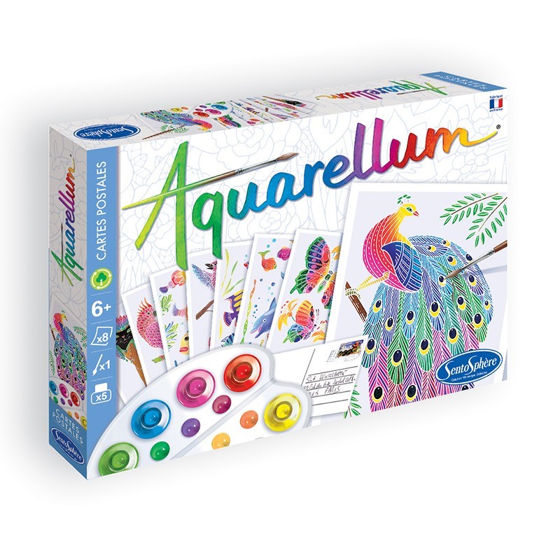 Aquarellum Cartes Postales Animaux Sentosphère