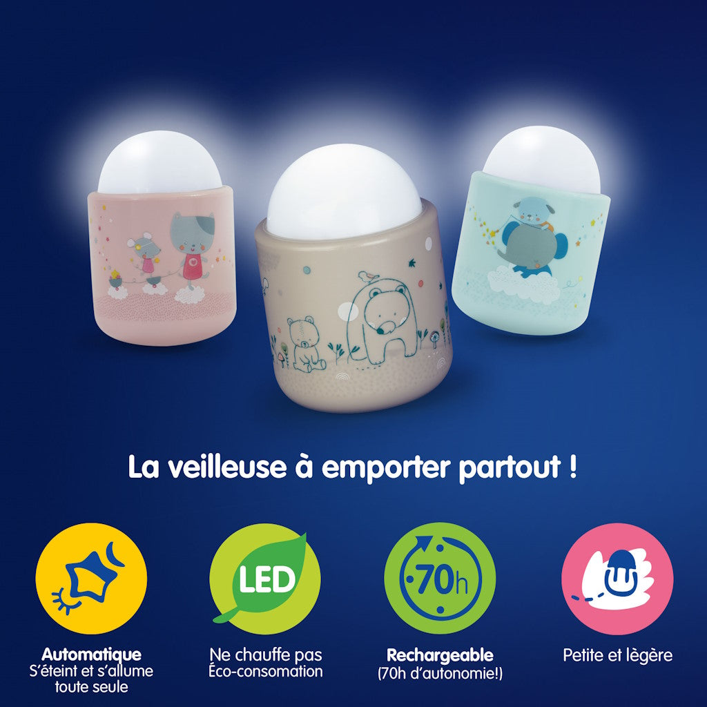 Veilleuse Nomade Beige Dans les Bois