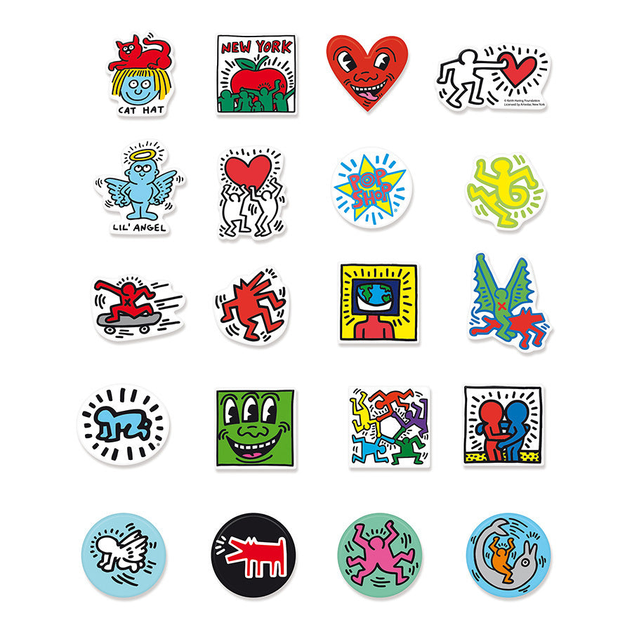Coffret de 20 magnets Keith Haring Vilac