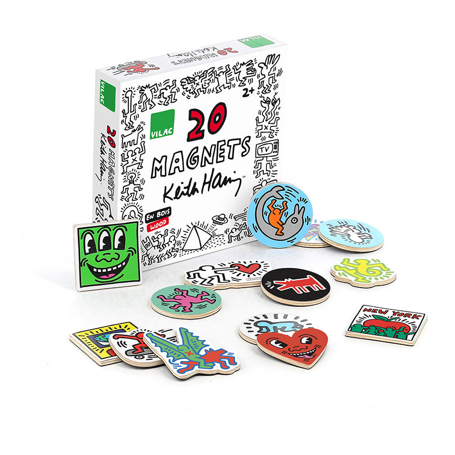 Coffret de 20 magnets Keith Haring Vilac