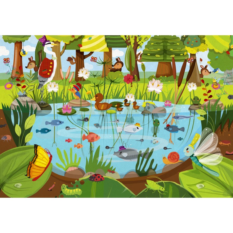 Puzzles 2x24 pièces Vie dessus Vie dessous