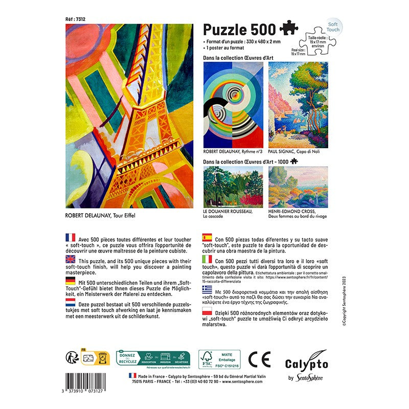 Puzzle 500 pièces Tour Eiffel, Robert Delaunay