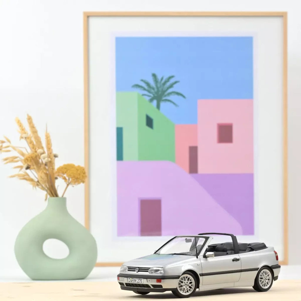 VW Golf Cabriolet 1995 Argent 1/18 Norev
