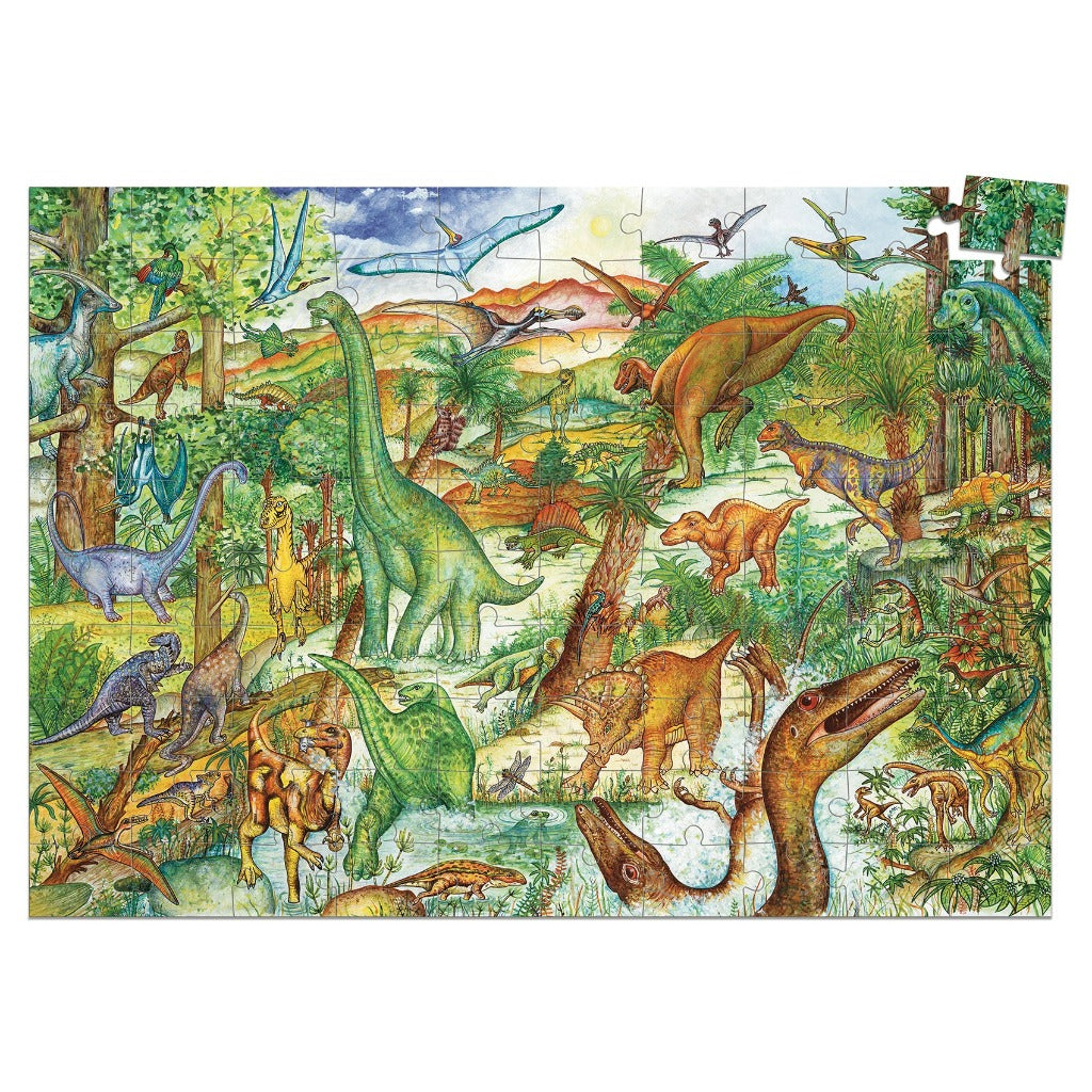 Puzzle Observation 100 pièces Dinosaures