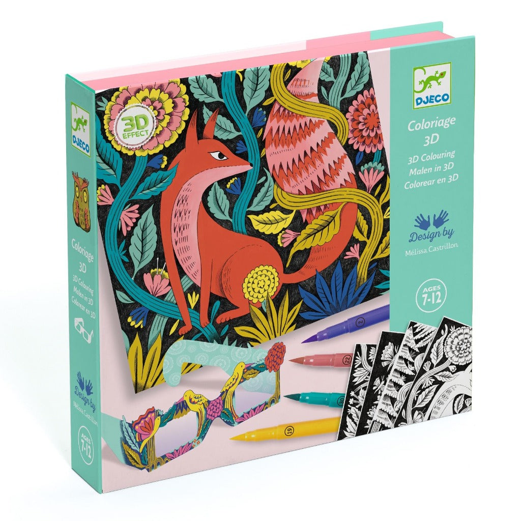 Coffret Coloriage Forêt fantastique Effet 3D