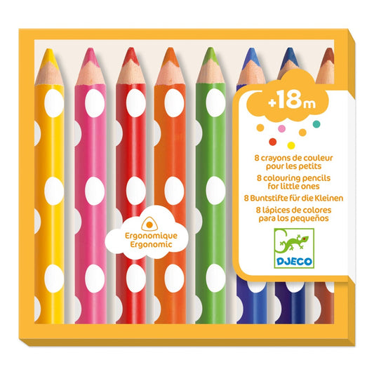 Premiers Crayons 8 crayons de couleur pour les petits