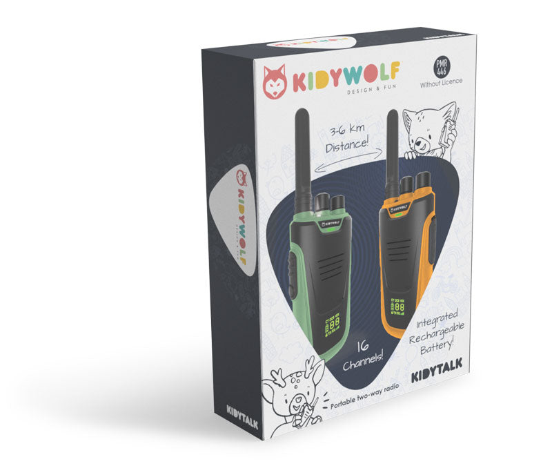 KidyTalk les talkies-walkies Vert et Jaune