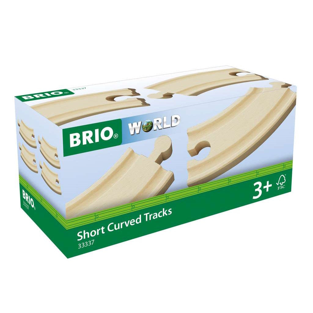 Petits rails courbes 90 mm Brio