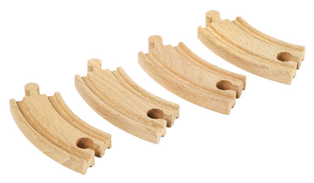 Petits rails courbes 90 mm Brio